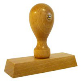 Drevená pečiatka obdĺžniková 65x30