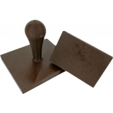 Štvorcová plastová pečiatka 100x100 mm