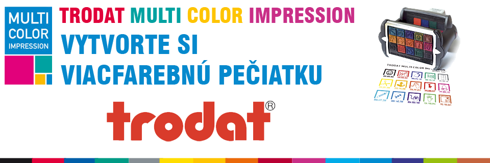 Farebné pečiatky - farebný odtlačok pečiatky
